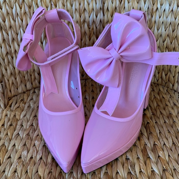 New 🎀Sugar Thrillz x Dolls Kill Pink Pumps - Picture 5 of 6